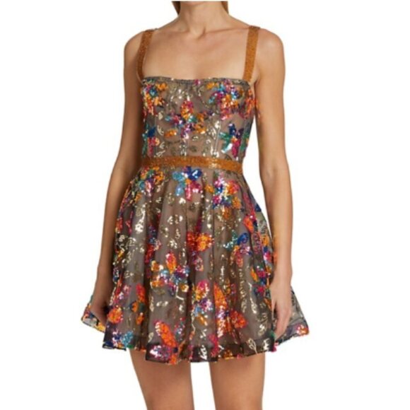 Bronx and Banco Mademoiselle Embellished Minidress - Size XL
